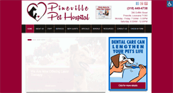 Desktop Screenshot of pinevillepethospital.com